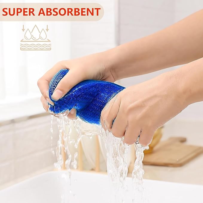 Kitinjoy 100% Cotton Waffle Weave Kitchen Hand Towels