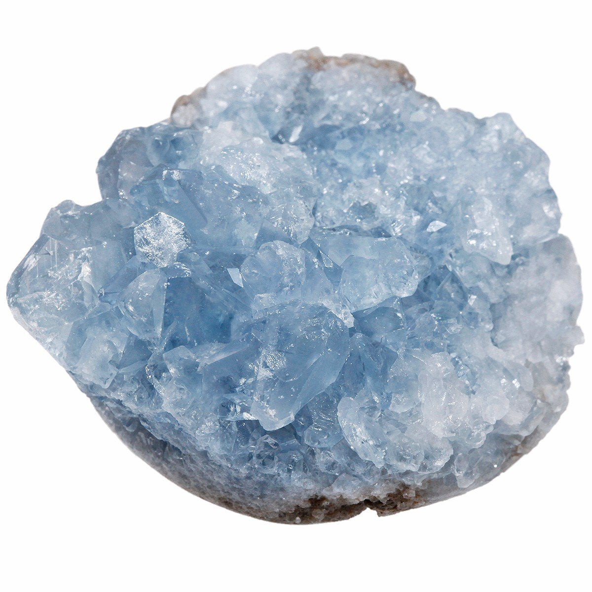 rockcloud Natural Raw Blue Celestite Mineral Healing Crystal Cluster Geode Irregular Home Decoration Gemstone Specimen Large