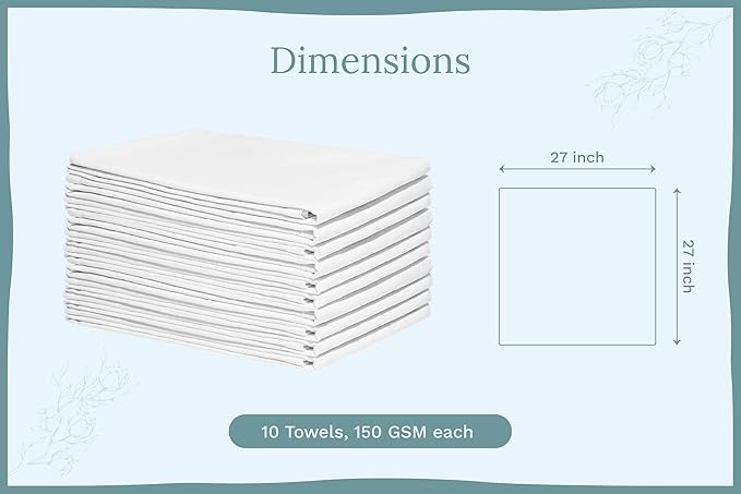 Organic Cotton White Dish Towels