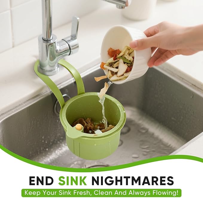 Hanging Food Waste Catcher for Sink, Sink Strainer Basket