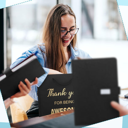 Sayglossy Thank You Gifts for Women Men, Employee Appreciation Gift for Coworkers, Thank You for Being Awesome Notebook and Pen Gift Box for Office, Coworker, Employee, Teacher, Nurse