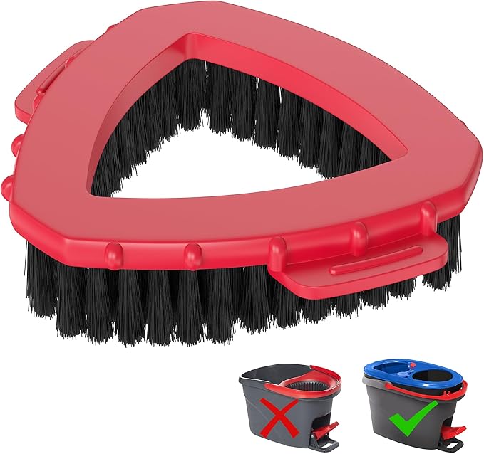 Replacement Scrub Brush for O-Cedar 2-Tank System, 4.4" Triangular Spin Mop