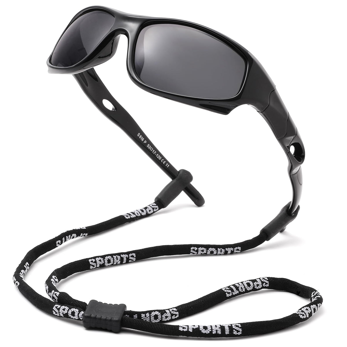 Pro Acme 3 Pack Kids Polarized Sunglasses for Boys Girls，Flexible TR90 Unbreakable Sports Baseball Sunglasses for Children Age 3-12, Medium