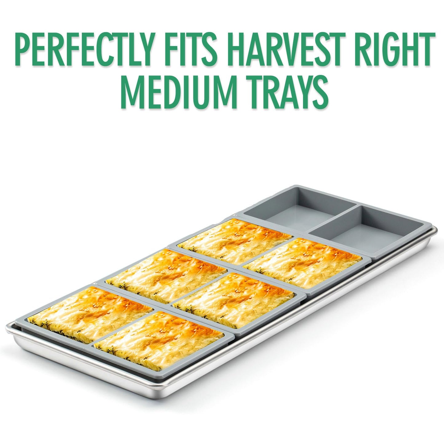 Silicone Tray Dividers for Harvest Right Freeze Dryer Medium Trays, Silicone Food Molds for Harvest right freeze dryer accessories, 4 pcs silicone food freezer tray Match one Medium Trays