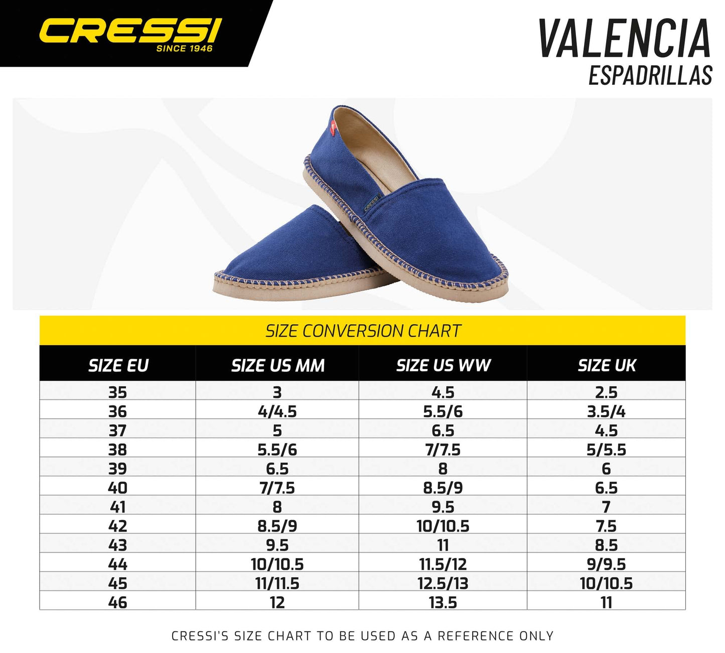 Cressi Unisex Valencia Espadrilles Multipurpose, White, UK 6.5 UK - EU 39