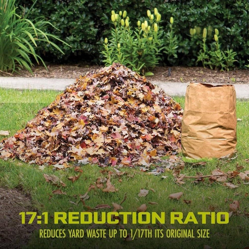 DIUNAOZI Garden Corded Electric Chipper, 2500W Electric Compost Leaf Mulchers Shredder for Dry Leaves, Grass, Yard Clippings 17:1 shredding Ratio with Detachable 30L Collection Bag 30mpowercable