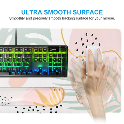 iCasso for MacBook Air 13 Inch Case 2020 2019 2018 Release A2337M1/ A1932/A2179, with Keyboard Mouse Pad Set,Desk Pad + Keyboard Wrist Rest Support+Wrist Rest, Ultra Thick Mousepad Desk Mat, Morandi