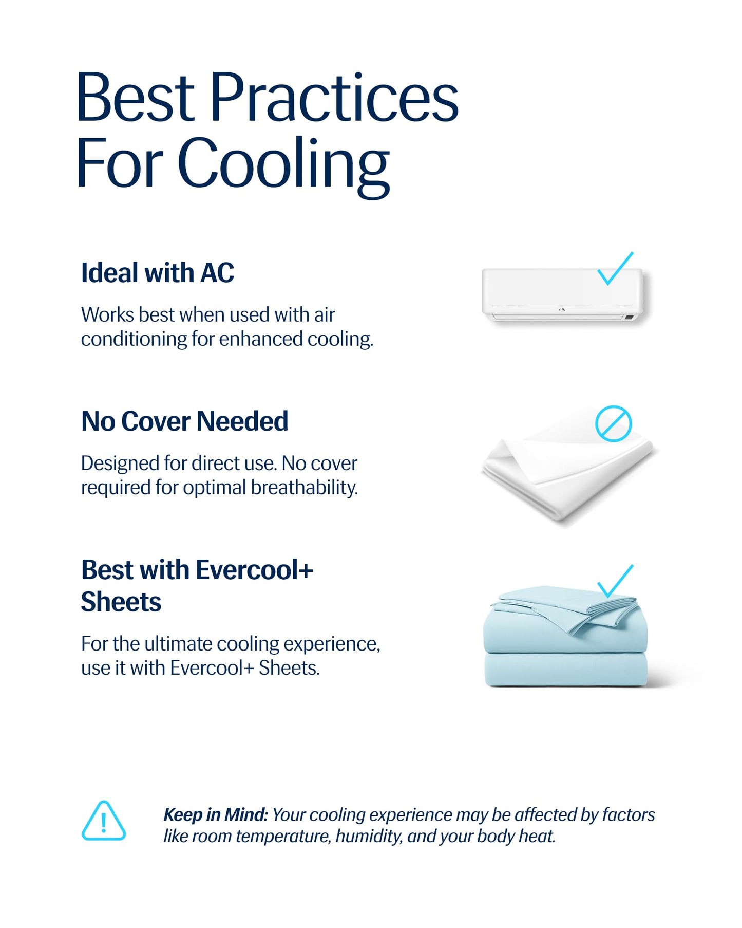 REST® Evercool® Cooling Comforter, Full/Queen, Blanket for Hot Sleepers, All Season Bedding to Keep Cool for Night Sweats, Breathable Lightweight Blanket, 90"x90" Inches, Aqua Blue