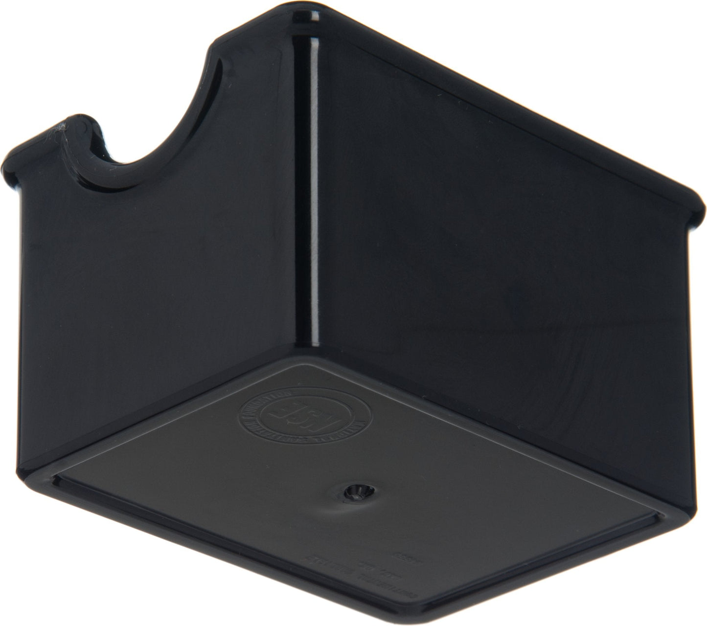 Get 4-31860 Black Round Stainless Steel Condiment Caddy Iron Teflon Coated Table Caddies Collection & Carlisle FoodService Products Sugar Caddy for Kitchens, Plastic, 20 Packets, Black, Small