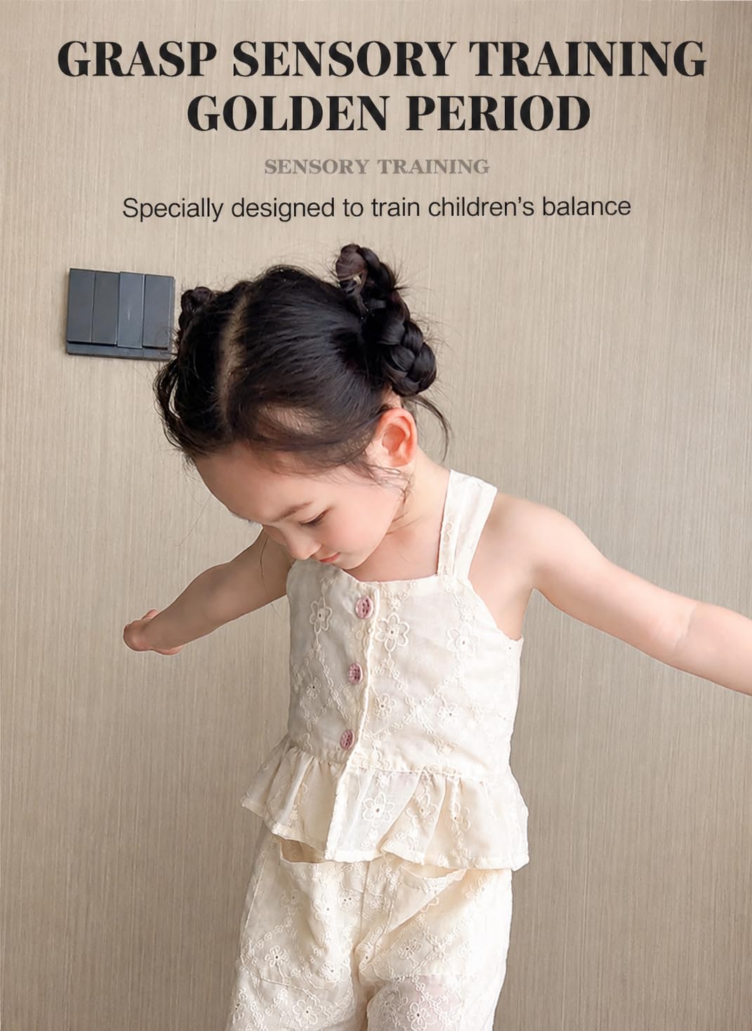 Wooden Balance Board Toy for Kids, Monkey Theme Balancing Game, Montessori Educational Toy, Active Play & Exercise