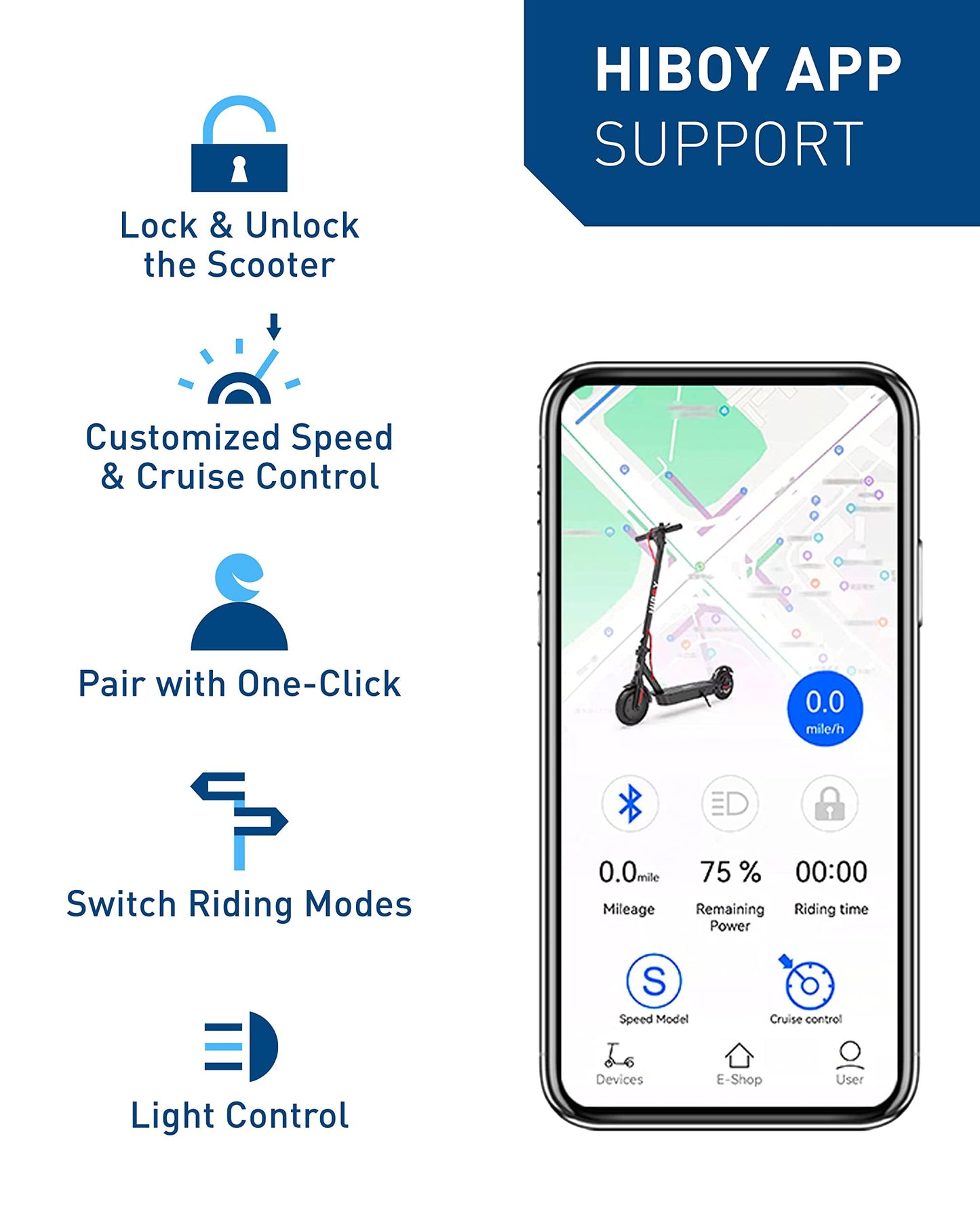 Hiboy KS4 Pro Electric Scooter, 500W Motor (Max 750W), 10" Honeycomb Tires, 25 Miles Long Range 19 MPH Foldable Commuti Electric Scooter Adults with Hiboy APP