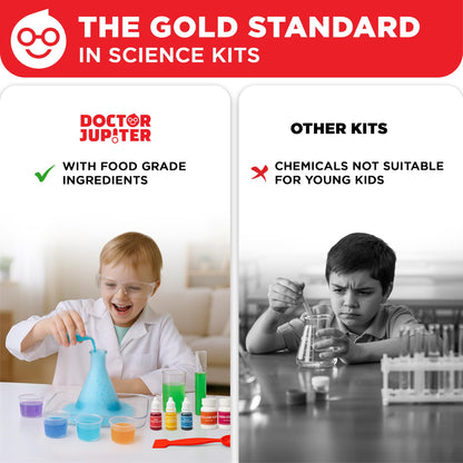 Doctor Jupiter My First Science Kit for Kids Ages 4-5-6-7-8 | Easter, Birthday Gift Ideas for 4+ Year Old Boys & Girls | Toy Stem Kit with 100+ Experiments | Learning & Educational Projects