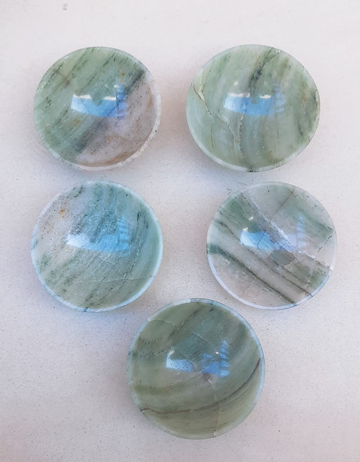 Green Aventurine Bowl Crystal Bowl Agate Stone Gemstone Gem Bowl Hand Carved Polished Healing Bowls Chakras Stones Office Decor Natural Gemstone Gem Bowl Feng Shui Crystal Decor Gifts
