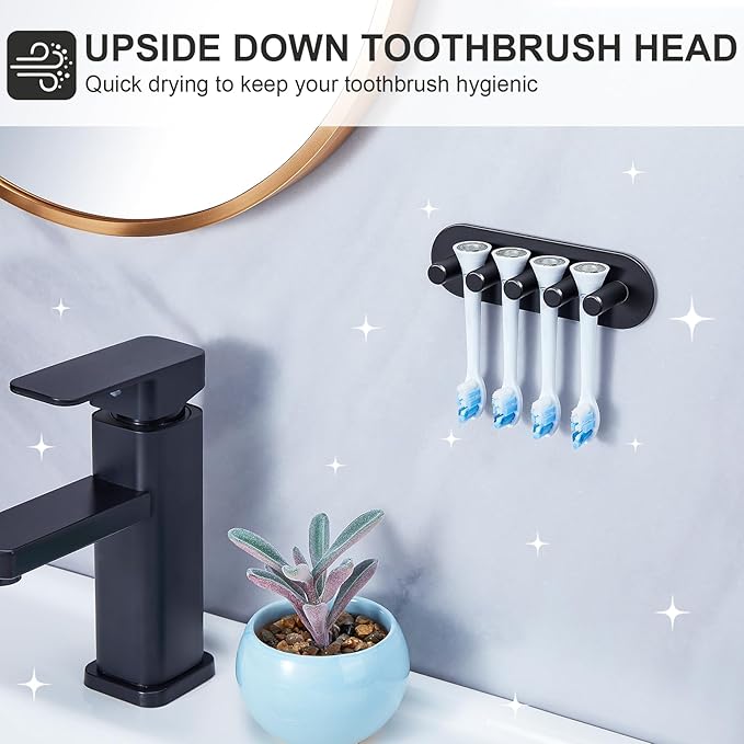 Electric Toothbrush Head Holder, Toothbrush Holders Wall Mounted, Adhesive