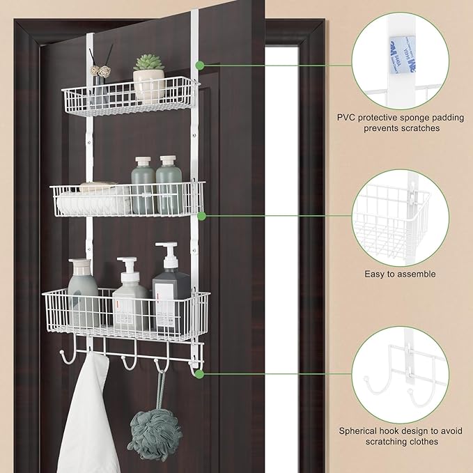 ETELI Over The Door Basket Organizer