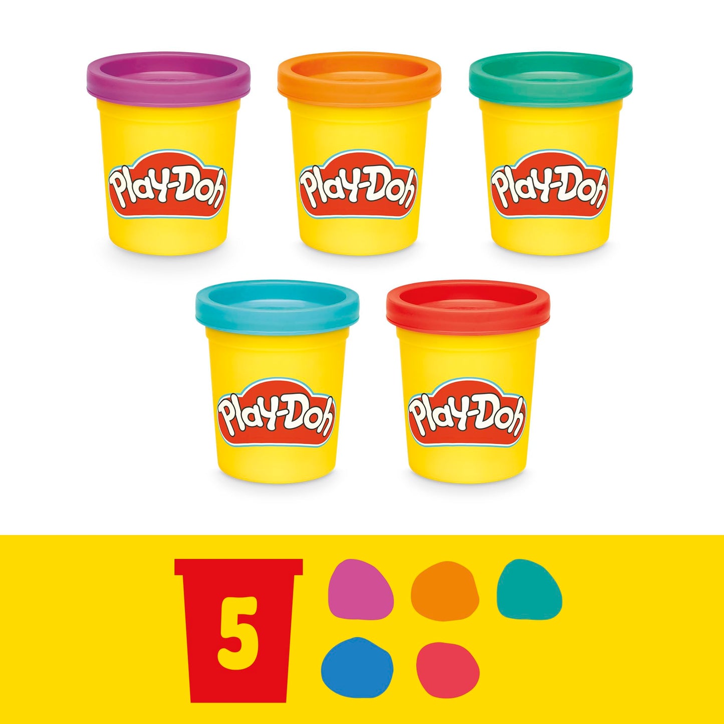 Play-Doh Fun Tub Set, 19 Accessories & Reusable Storage Container, Preschool Toys, Kids Arts & Crafts, Christmas Stocking Stuffer Gifts, Ages 3+ (Amazon Exclusive)