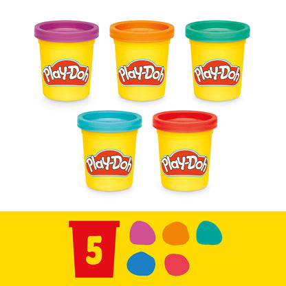 Play-Doh Fun Tub Set, 19 Accessories & Reusable Storage Container, Preschool Toys, Kids Arts & Crafts, Christmas Stocking Stuffer Gifts, Ages 3+ (Amazon Exclusive)
