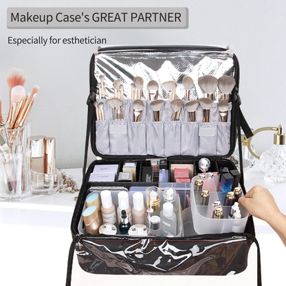 OCHEAL Makeup Organizer Case Set: Stackable Clear Vanity Storage - Multi-size Holder for Makeup, Jewelry, Toiletries
