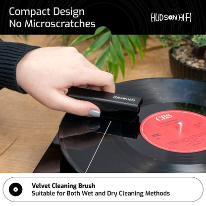 9-in-1 Vinyl Record Cleaning Kit – Anti-Static Cleaner, Carbon Fiber & Velvet Brushes, Stylus Gel, Microfiber Cloth, Mitts & Label Protector for LP Care