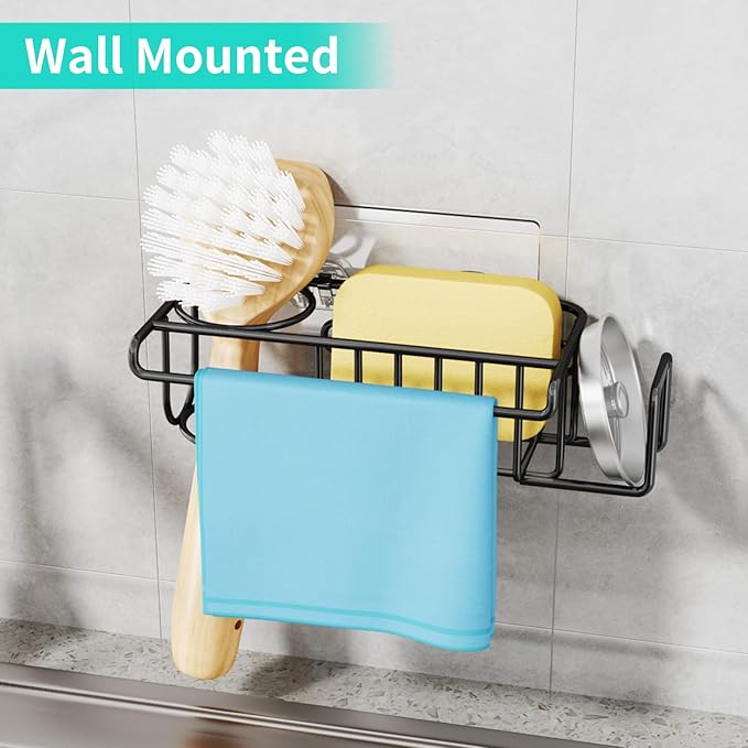 HapiRm 4 in 1 Kitchen Organizers and Storage, SUS304 Stainless Steel Brush