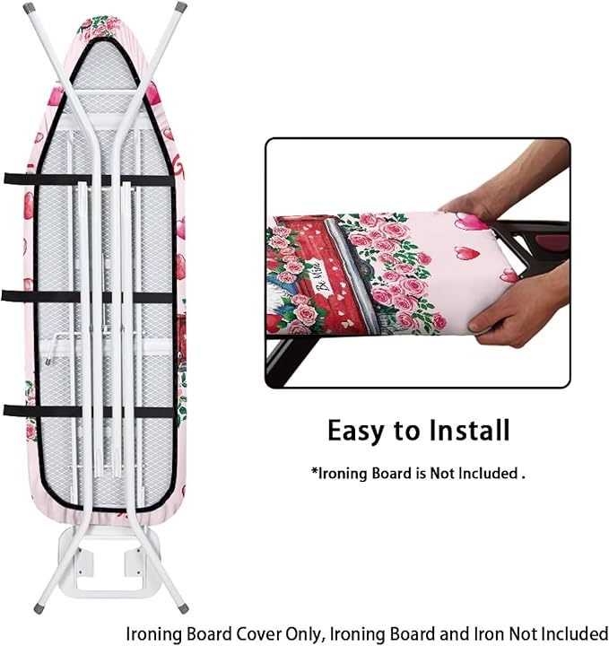 Gnome Ironing Board Cover Love Heart Standard Size 15 x 54 Stain Resistant