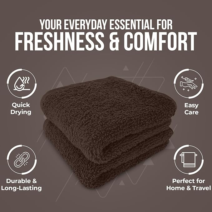 DAN RIVER 12 Pack Wash Cloths for Showering