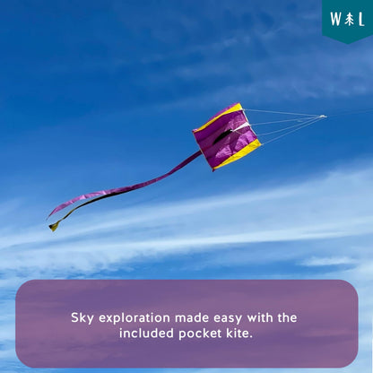 All-Weather Rebel Outdoor Adventure Kit for Kids Ages 8+ | Weather & Climate Science Exploration Set with Field Guide, Pocket Kite, Cloud Journal, Vortex Maker, Pin & Head Buff | Learning STEM Toy