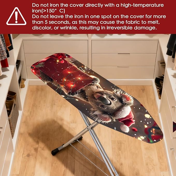 Nuxovilar Ironing Board Covers Winter Koala Pattern Polyester 15x54 Inches