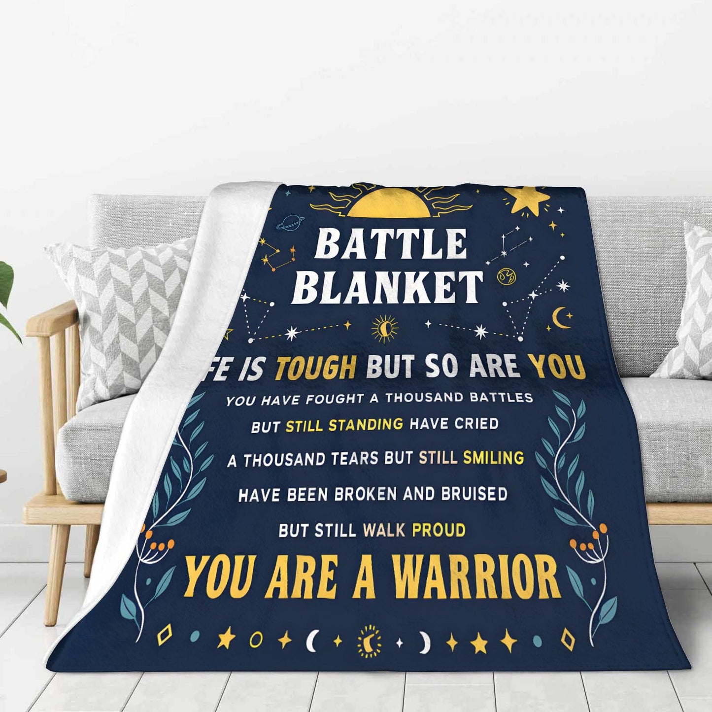 Sending You A Big Hugs So Its There When You Need It Blanket Cozy Flannel Comfort Throw Sympathy Healing Gift Encouragement Blanket for Family and Friends (White 19, 50x60in(127cm*153cm))