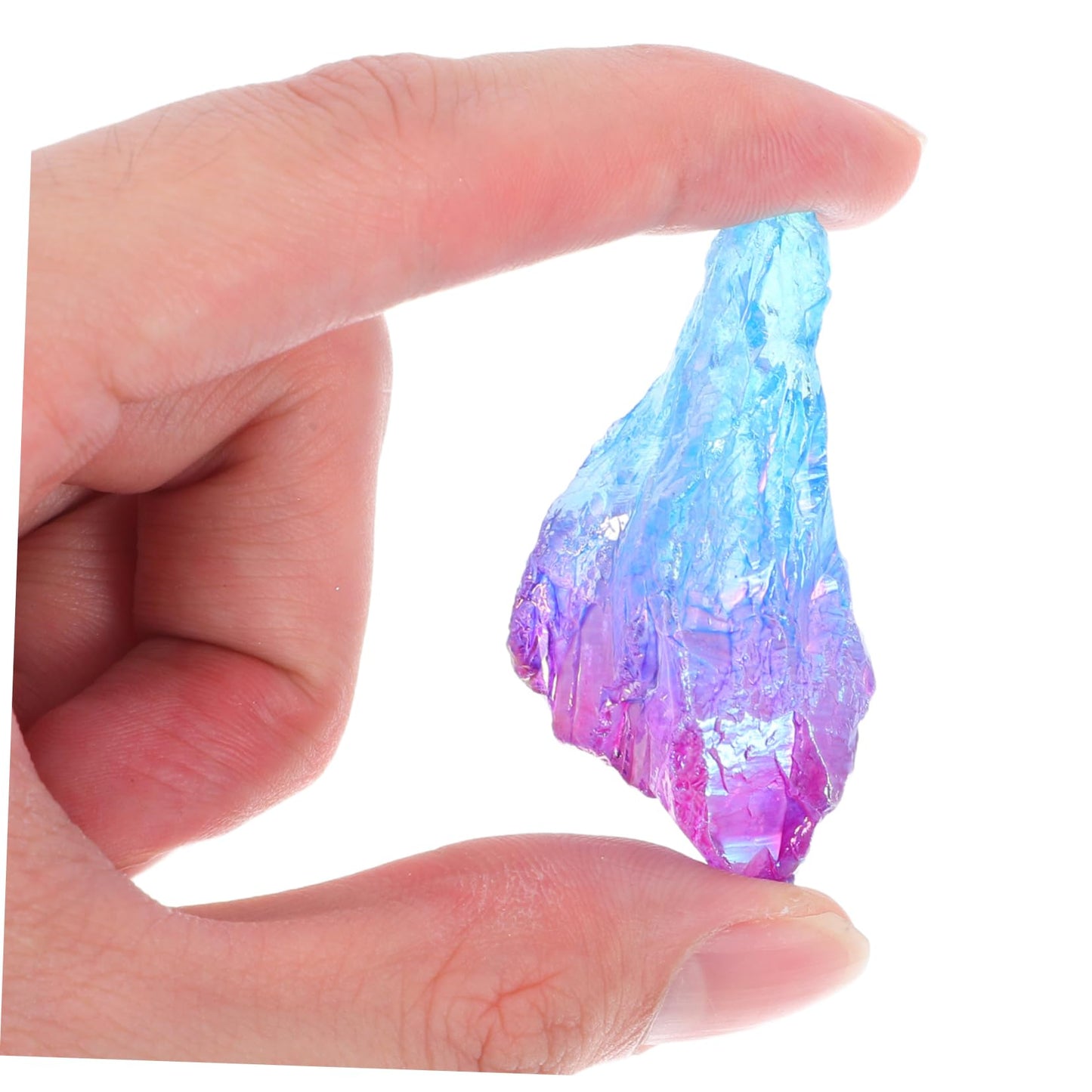 YOSADIER Natural Crystal Stone Column Ornament 2.16 Inch Clear Decorative Art Craft for Home Office Desktop Meditation and Collectible Gift