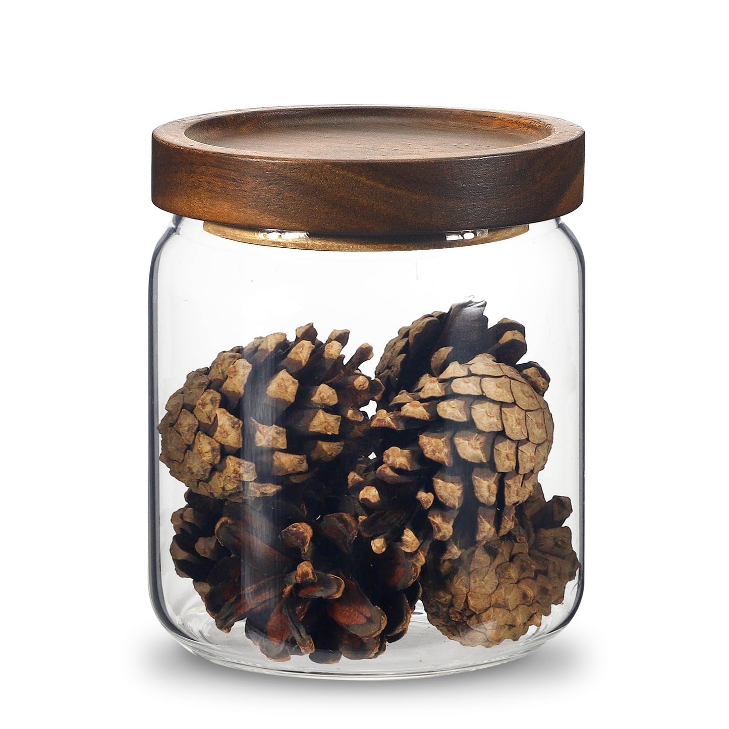 Glass Spice Jars Seasoning Containers Small Glass Jars with Lids Airtight Food Storage Canister for Kitchen Pantry Sugar Tea Coffee Bean Nuts Cookies Herbs Salt (473ml/16oz-1 pcs)