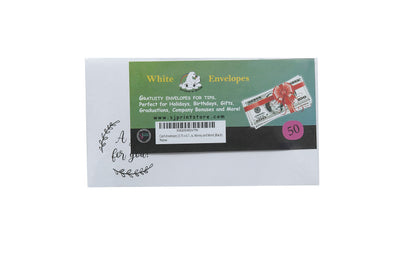 Cash Envelopes For Gifts (3.75 X 6.75) - 50 Qty - Tithe Envelopes & Offering Envelopes For Church - Cash Gift Card Wedding Envelopes - Money Envelopes For Cash Gifts
