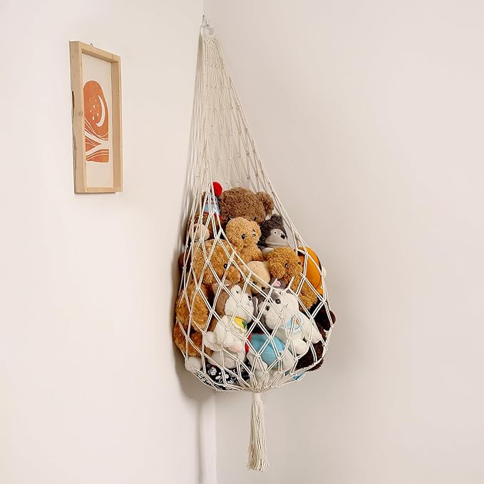 Stuffed Animal Storage Organizers Corner Hanging Ne 60" L Stuffy Animal Hammock