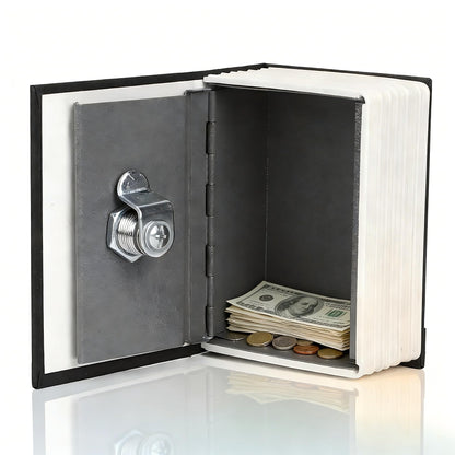 ZAWELIYO Mini Simulation Book Safe Storage Box Money Cash Jewelry Security Lock Case with Keys Metal Safe Box for Home Office Travel Use