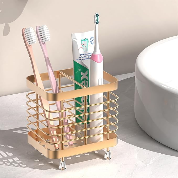 Luxspire Toothbrush Holders for Bathroom, Stainless Steel Electric Toothbrush