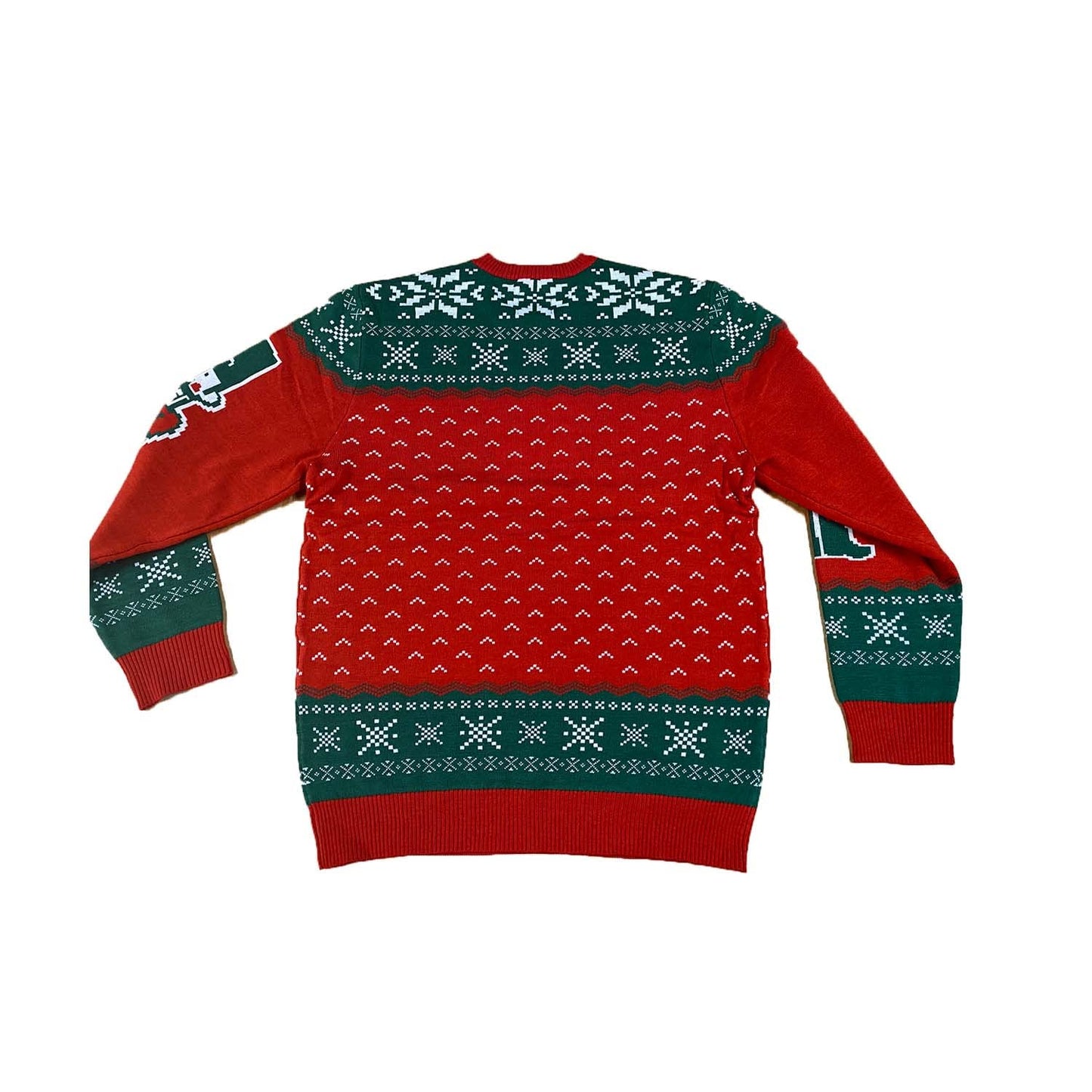 Bioworld ELF Movie Men's Son of a Nutcracker Ugly Christmas Sweater Holiday Knit Pullover (Large) Red