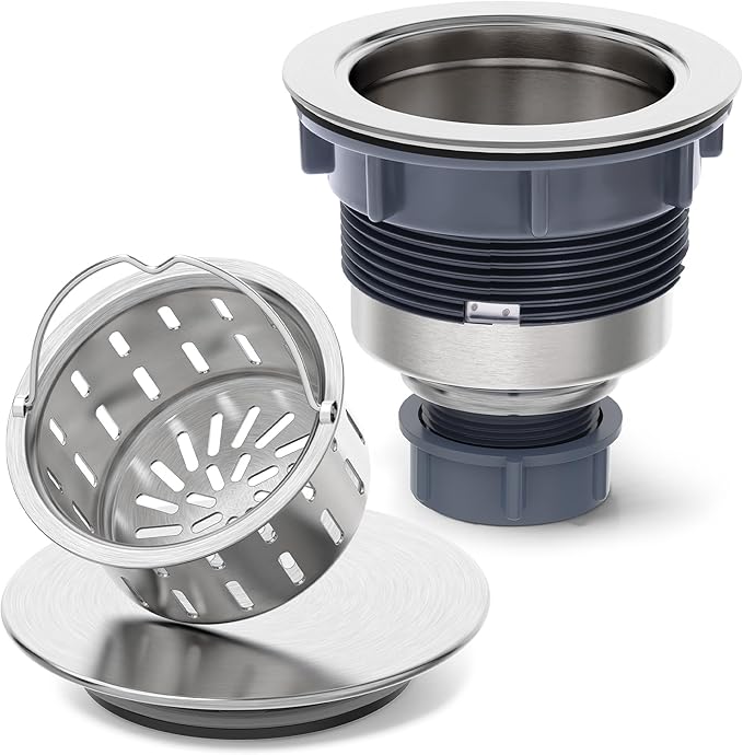 BOTEMY Stainless Steel Sink Drain Strainer 3-1/2 Inch Kitchen Sink Drain