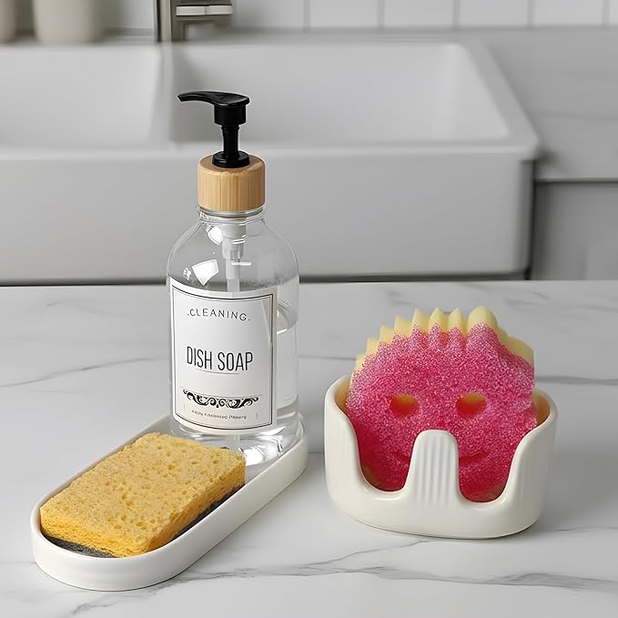 Ceramic Double Sponge Holder