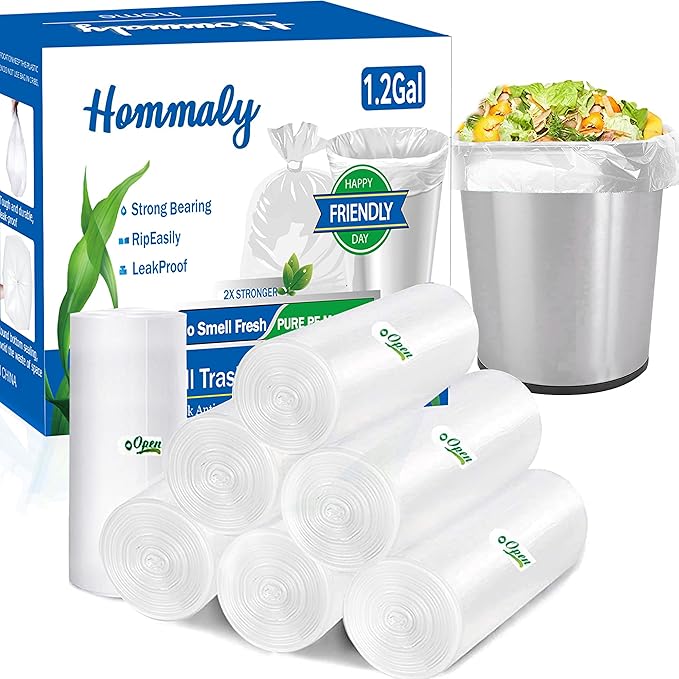 1.2 Gallon 350pcs Small Trash Bags