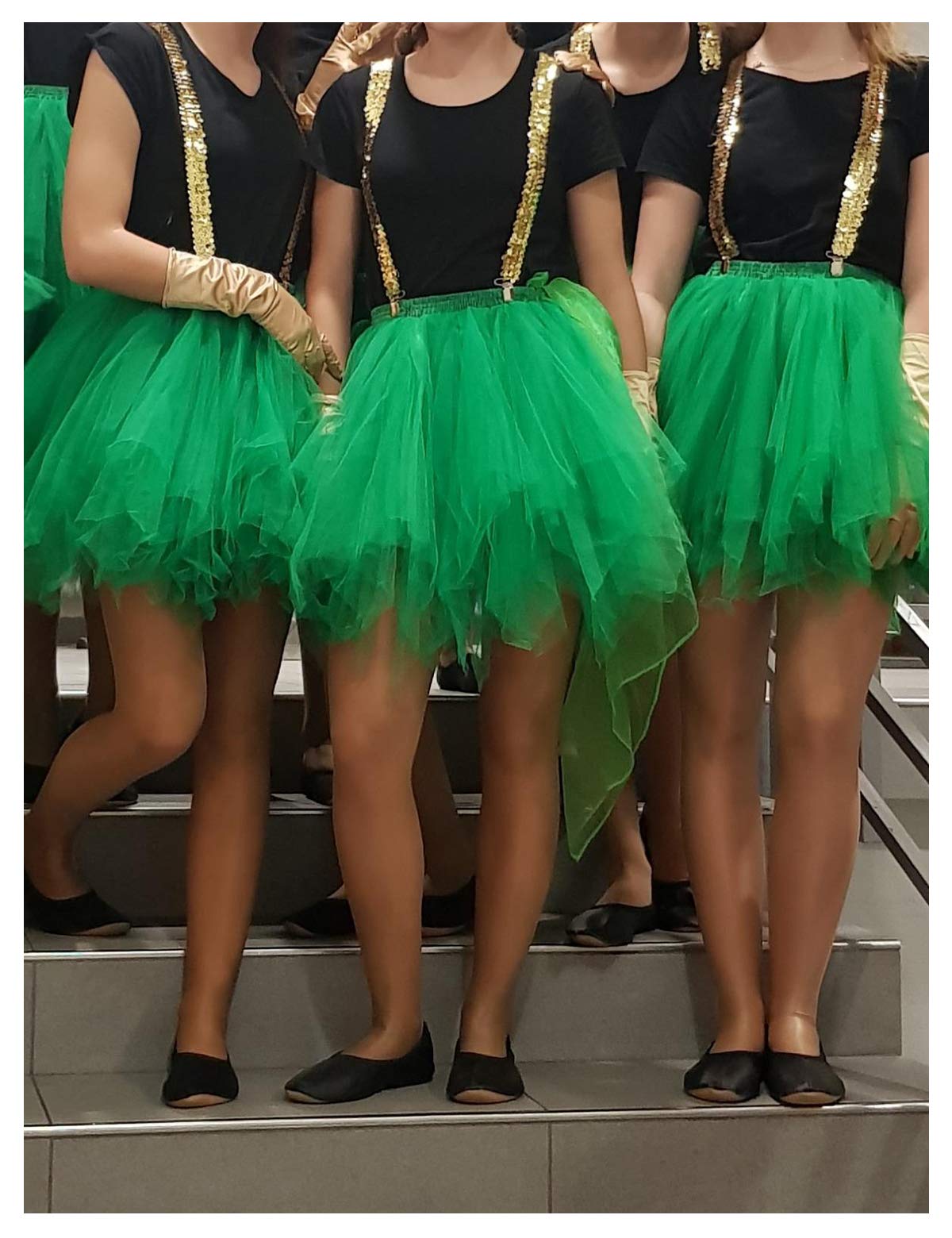 Bbonlinedress Black Tutus for Women Halloween Mini Skirt Costume Adult Tutu Skirts Puffy Party Tulle Skirt Black M