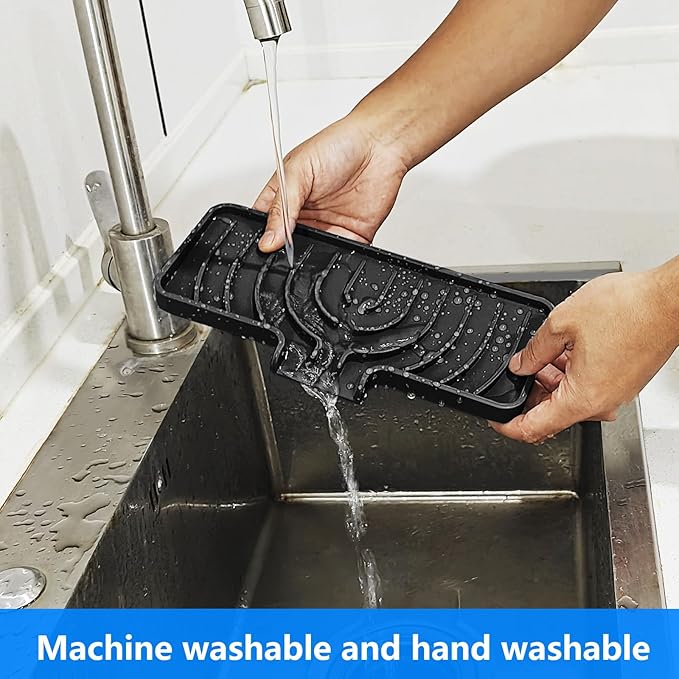 Sponge Holder for Kitchen Sink, Dish Sponge Holder & Soap Tray