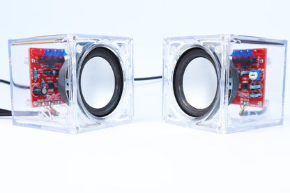 Gikfun Upgraded USB Mini Amplifier Electronic Transparent Stereo Speaker Box Sound Amplifier DIY Kit for Arduino EK1918