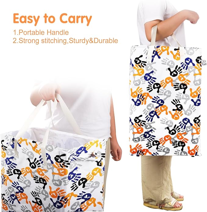 Odonata Slim Laundry Hamper Handles Collapsible Laundry Basket Thin Dirty