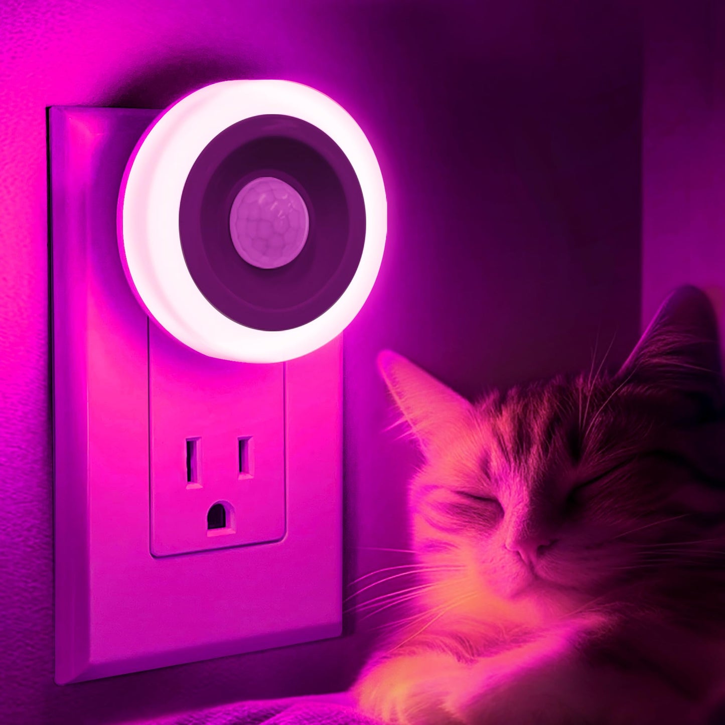 Briignite Motion Sensor Night Light, 4 Pack, Night Lights Plug into Wall, Auto On/Off Motion Activation Nightlight, Energy-Saving 0.6W LED, Daylight White, Ideal for Kids, Bedroom, Bathroom