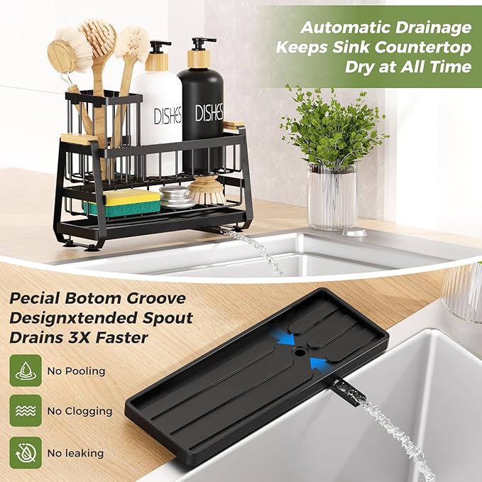 Sponge Holder for Kitchen Sink, Kitchen Sink Caddy