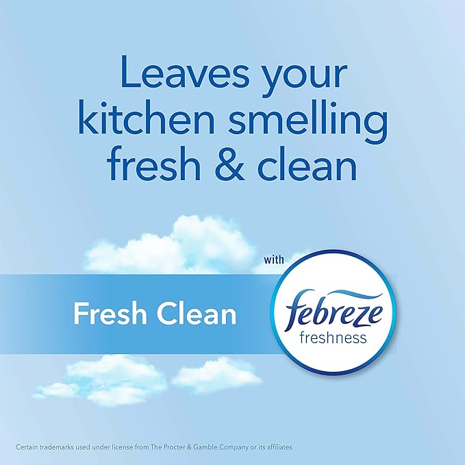 Glad ForceFlex MaxStrength Kitchen Trash Bags, 13 Gal, Fresh Clean Febreze