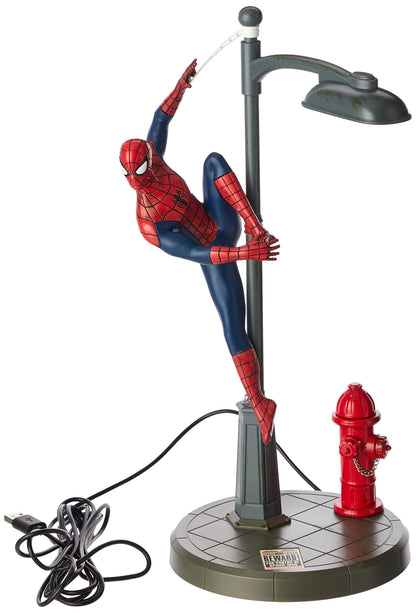 Spider-Man Paladone | Marvel Spiderman Desk Lamp | Officially Licensed Disney Light | Marvel Streetlight Spotlight | Gift for Multiverse Fans | Avengers Desk Light | Peter Parker Table Lamp