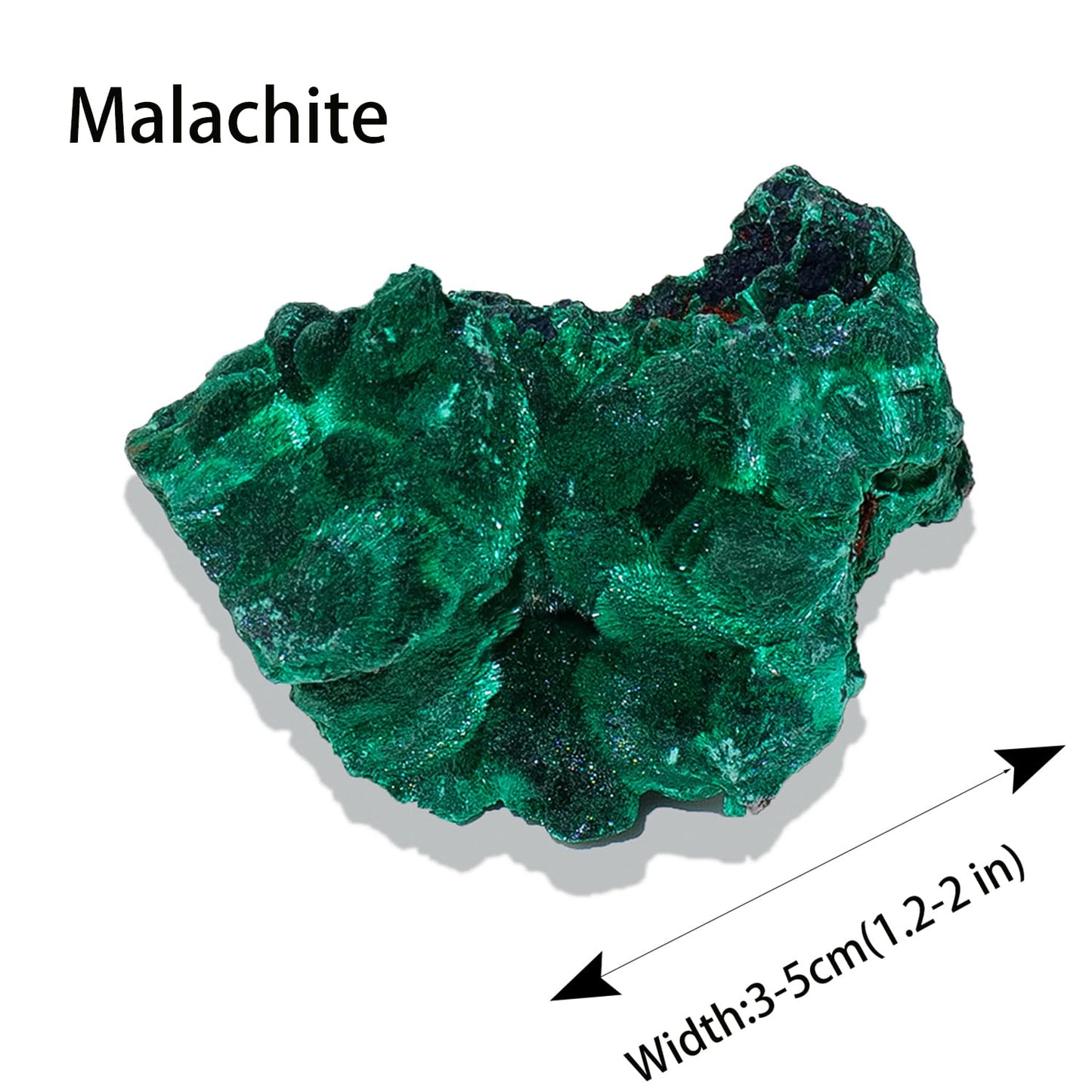Apengshi 1.2-2'' Malachite Raw Stone Natural Crystal Healing Crystal and Stone Rough Rocks for Fountain Home Garden Decor Meditation
