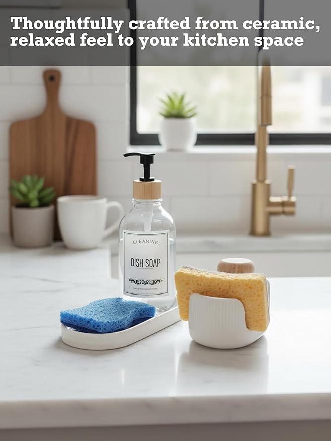 Ceramic Double Sponge Holder