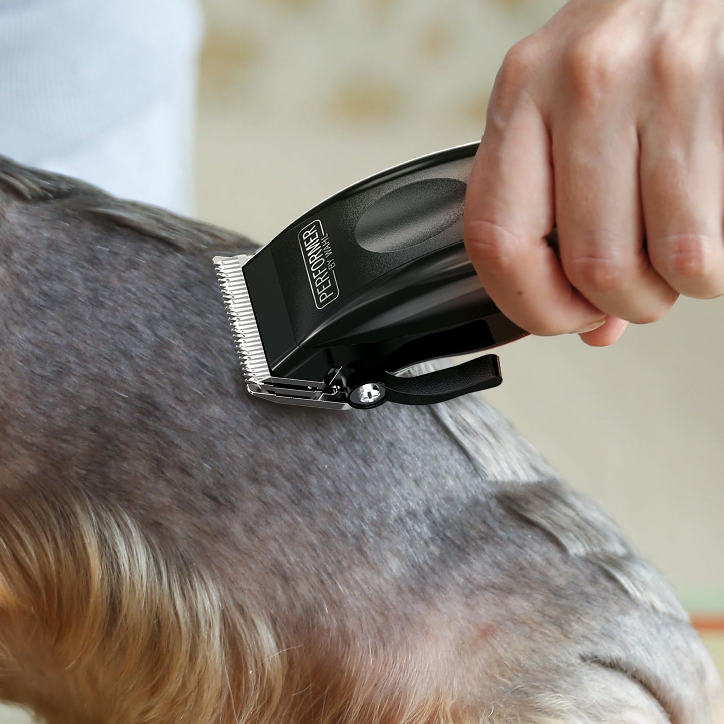 Wahl Performer Pet Clipper, Corded Dog Clippers, Full Coat Grooming Kit, High Carbon Steel Blades, Grooming Pets at Home, Powerful and Quiet, 4 Attachment Combs (3,6,9,13 mm)